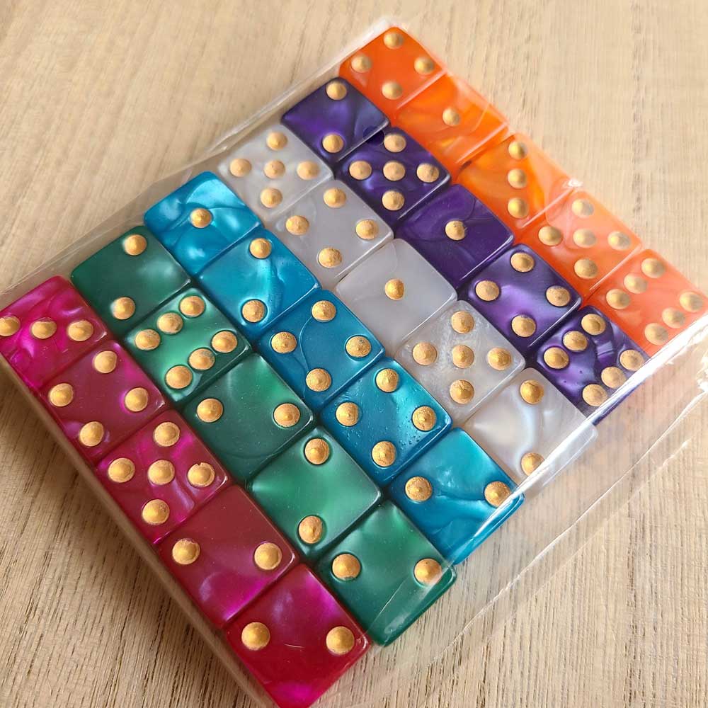 6 Player Dice Sets, Solid Color, JamSumo Alternate / Replacement - Image 3