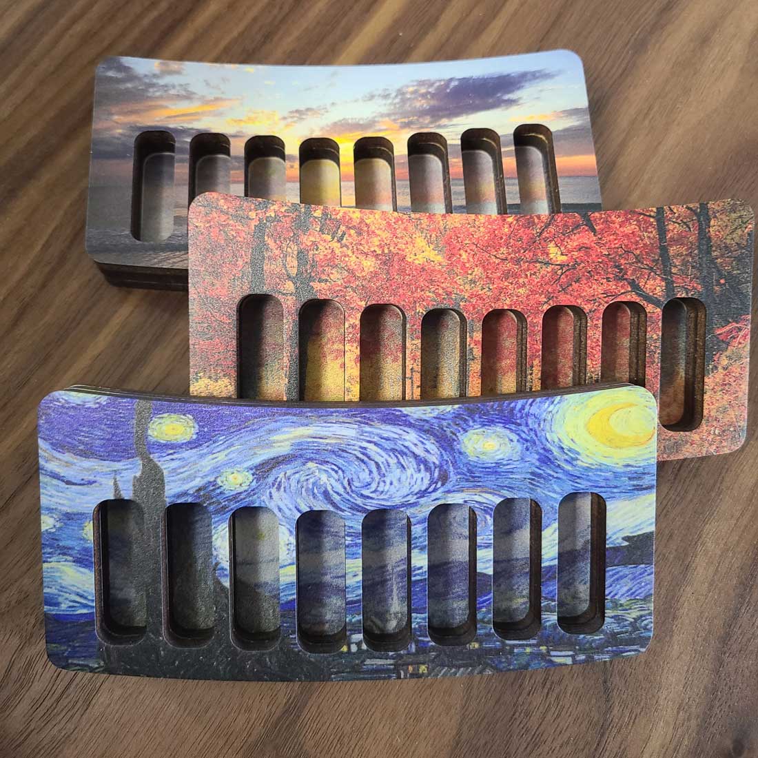 8 Disc Holder, Personalized Short Button Tray - Image 4