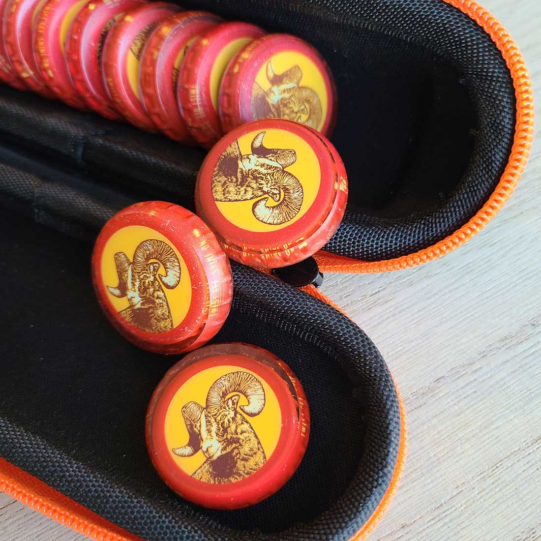 Bottle Cap Resin Crokinole Discs, Brand Sets - Image 6